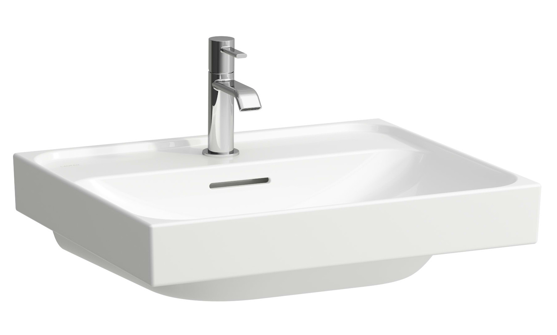 Laufen Meda lavabo 55x46 cm rectangular clásico blanco brillante H8161120001091