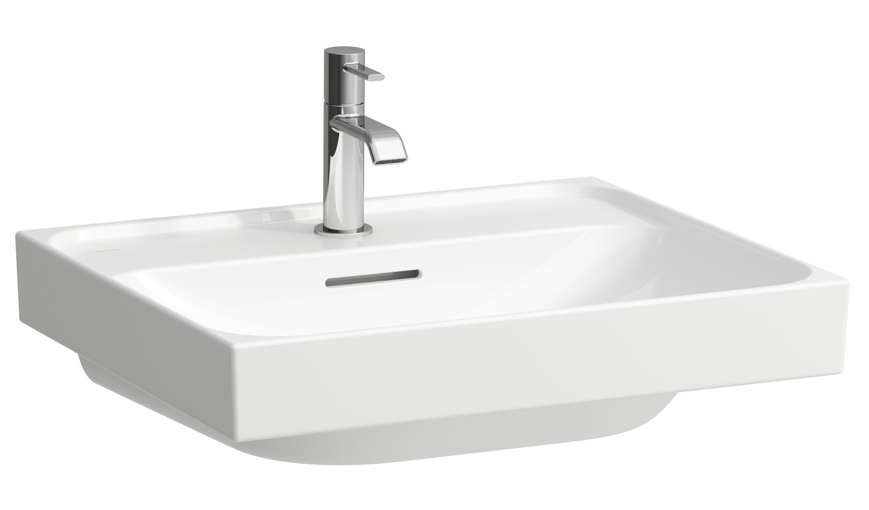 Laufen Meda lavabo 55x46 cm rectangular clásico-para mueble blanco brillante H8101120001041