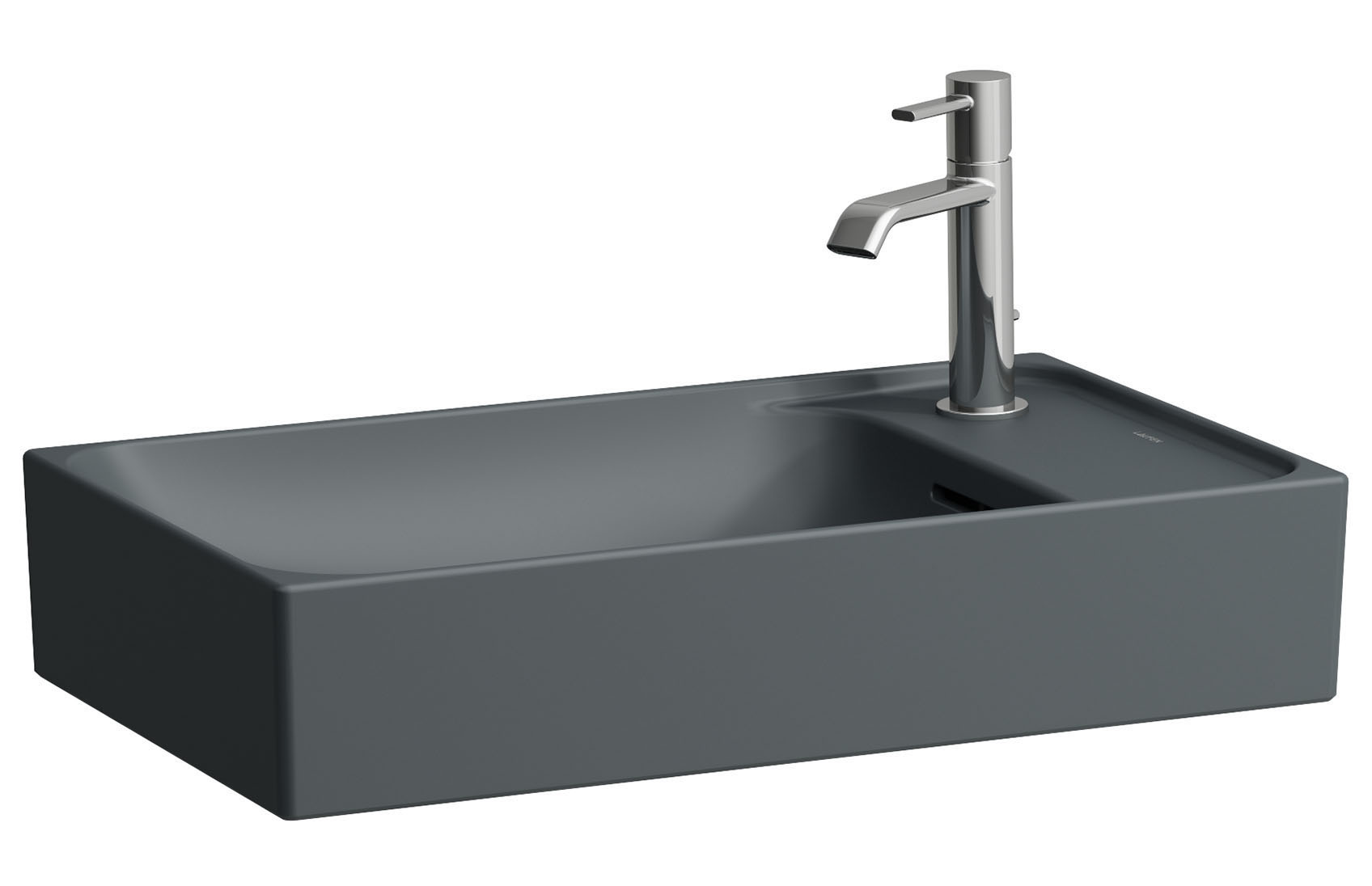 Laufen Meda lavabo 60x35 cm rectangular sobre encimera mate H8121137581141