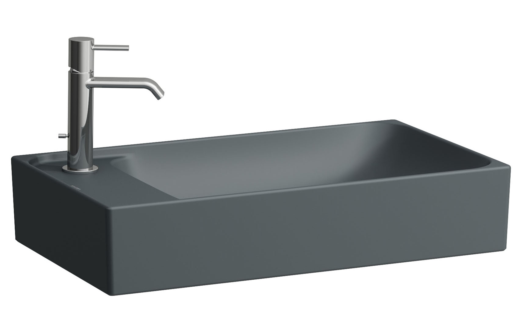 Laufen Meda lavabo 60x35 cm rectangular sobre encimera mate H8121137581131