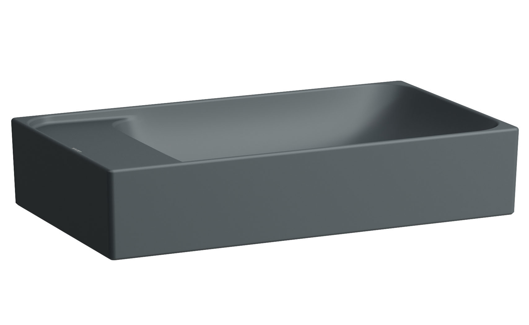 Laufen Meda lavabo 60x35 cm rectangular sobre encimera mate H8121137581121