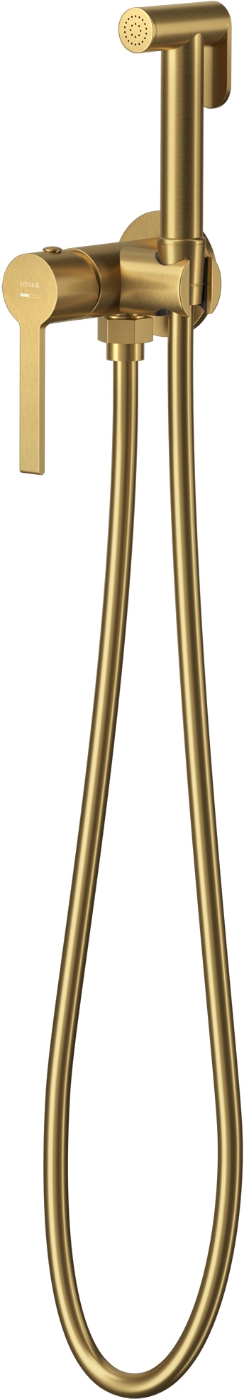 Cersanit Virgo grifo de bidé con rociador empotrado oro S951-872