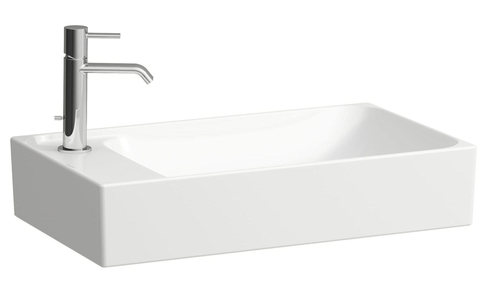 Laufen Meda umywalka 60x35 cm prostokątna nablatowa biały mat H8121137571131