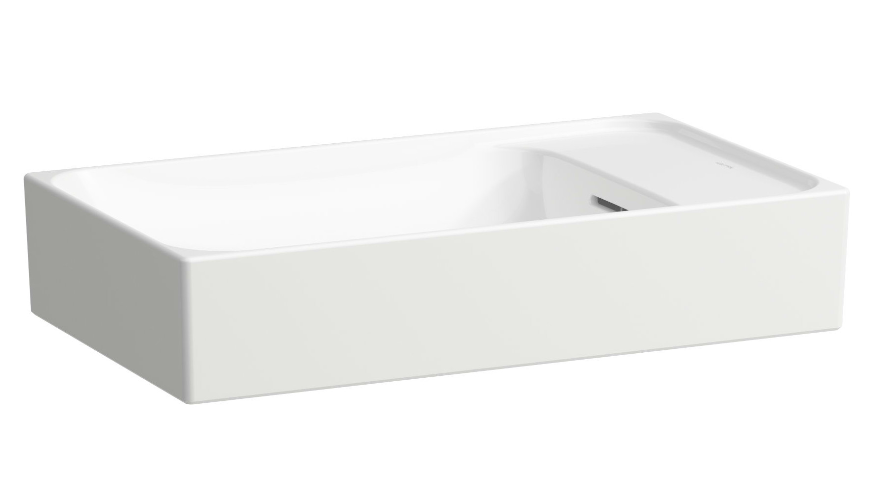 Laufen Meda lavabo 60x35 cm rectangular sobre encimera blanco brillante H8121134001091