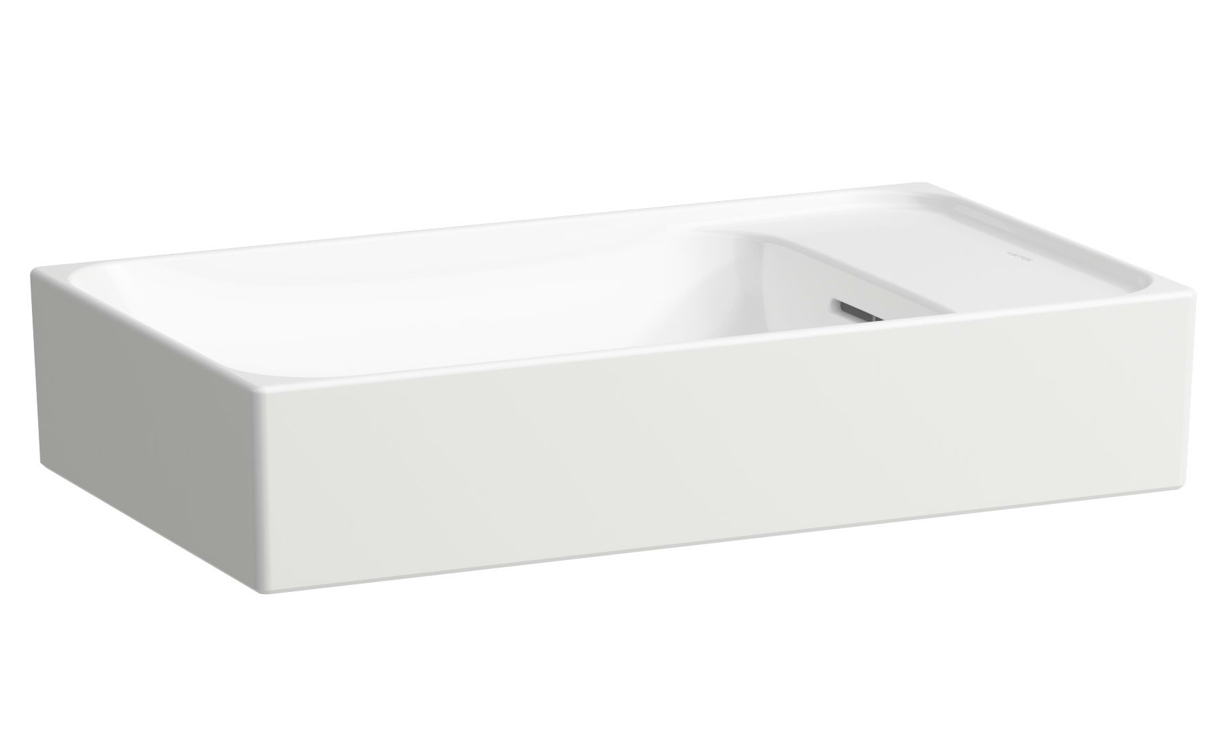 Laufen Meda lavabo 60x35 cm rectangular sobre encimera blanco brillante H8121130001091