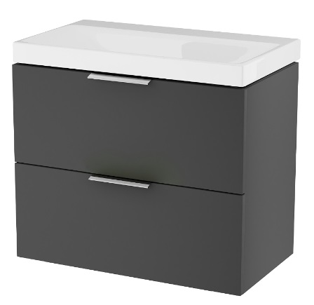 Conjunto armario Excellent Blanko MLEX.6301.640.BL, lavabo Excellent Blanko CENL.6327.650.WH, MLEX.6303.SET.CR