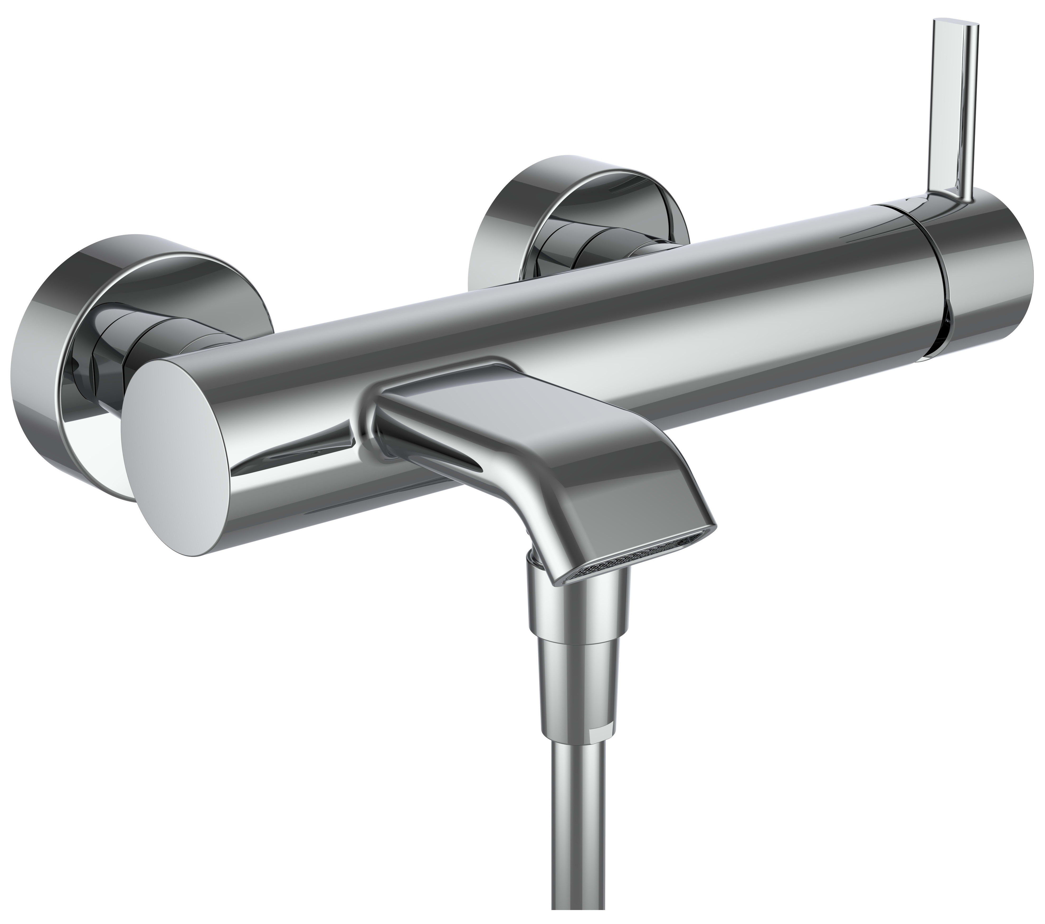 Laufen Meda grifo de bañera y ducha a pared cromo HF506660100600