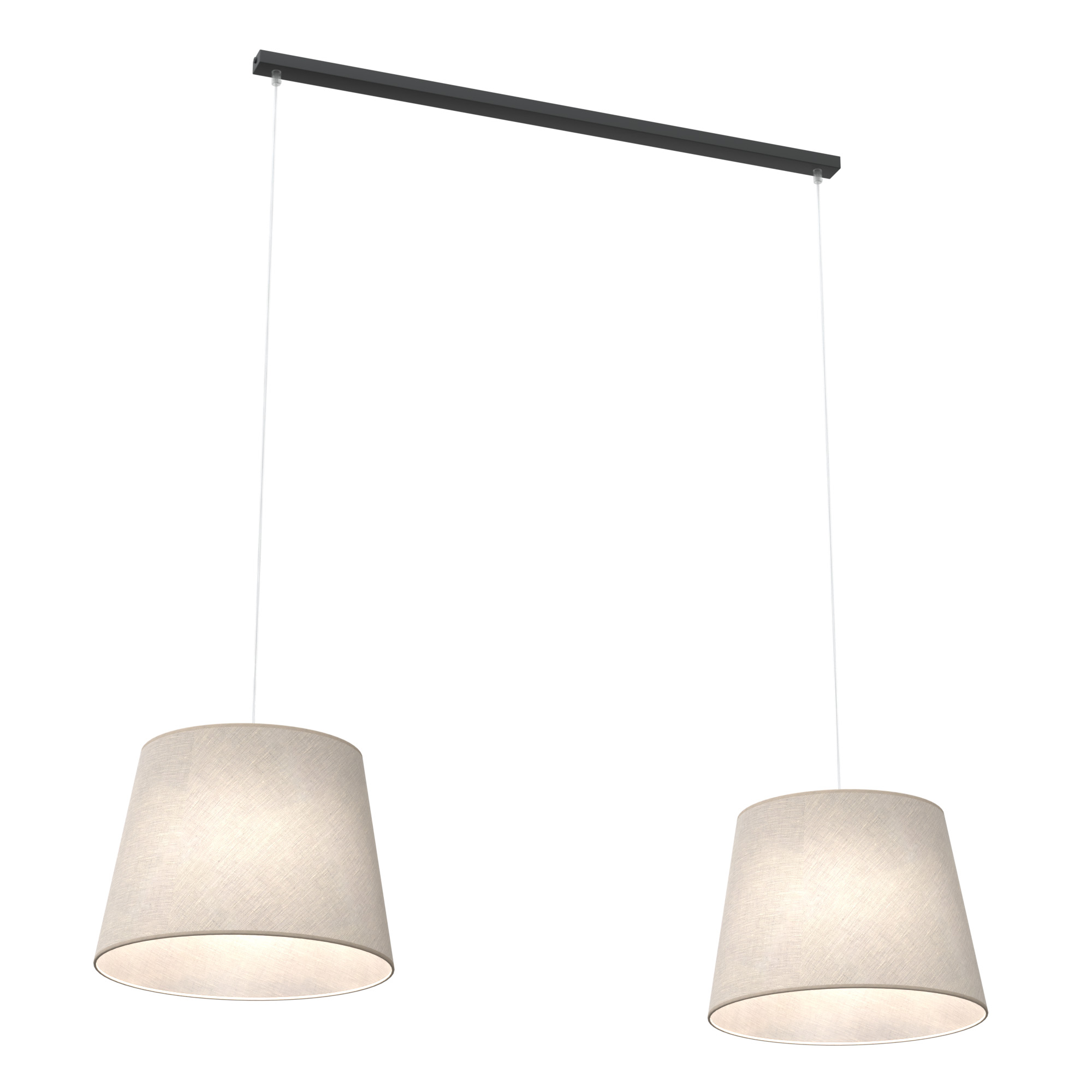 Emibig Epoca lámpara colgante 2x15 W negro-beige 1404/2