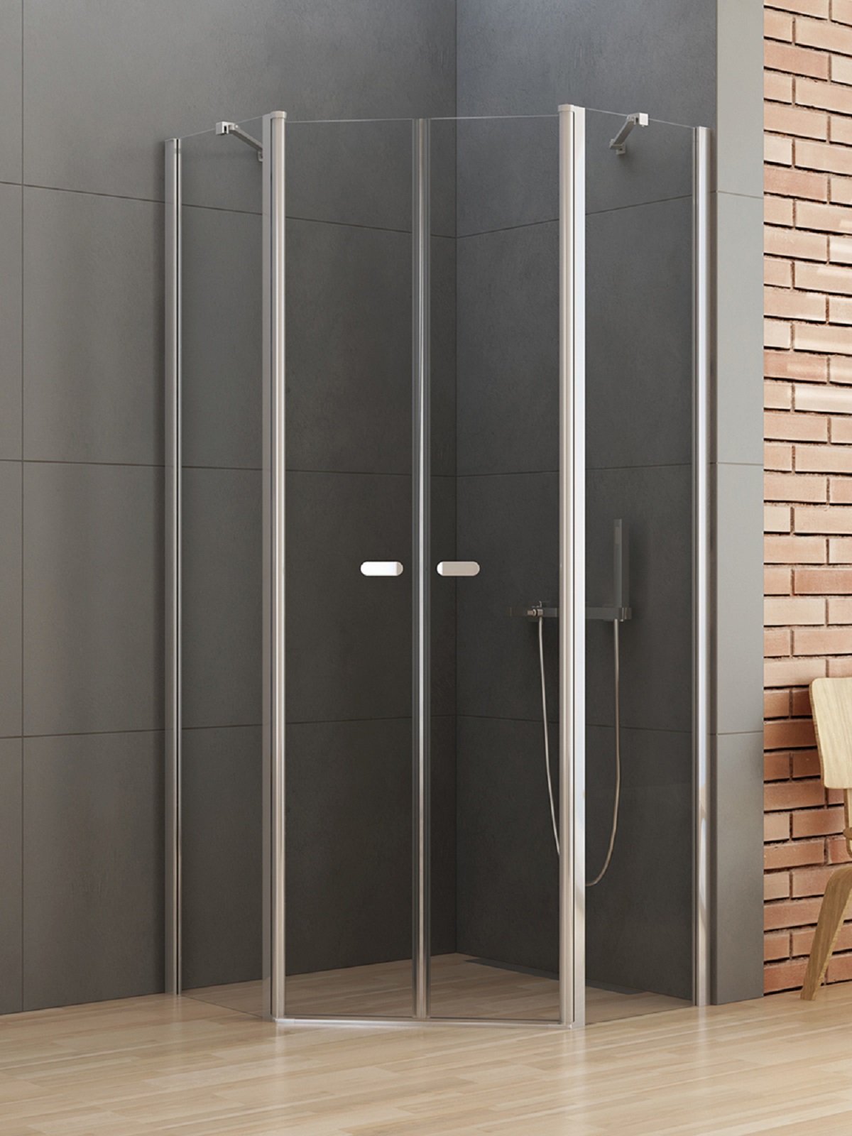 New Trendy New Soleo cabina de ducha 80x80 cm cromo brillo/vidrio transparente K-0609