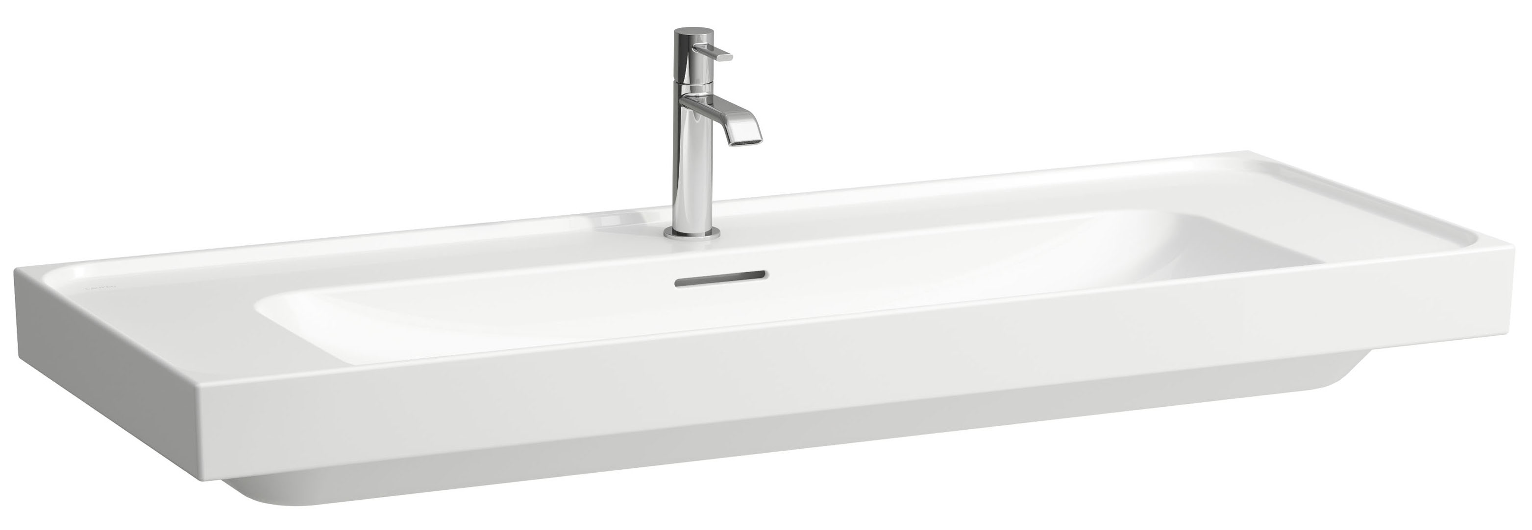 Laufen Meda lavabo 120x46 cm rectangular clásico-para mueble blanco mate H8141117571071