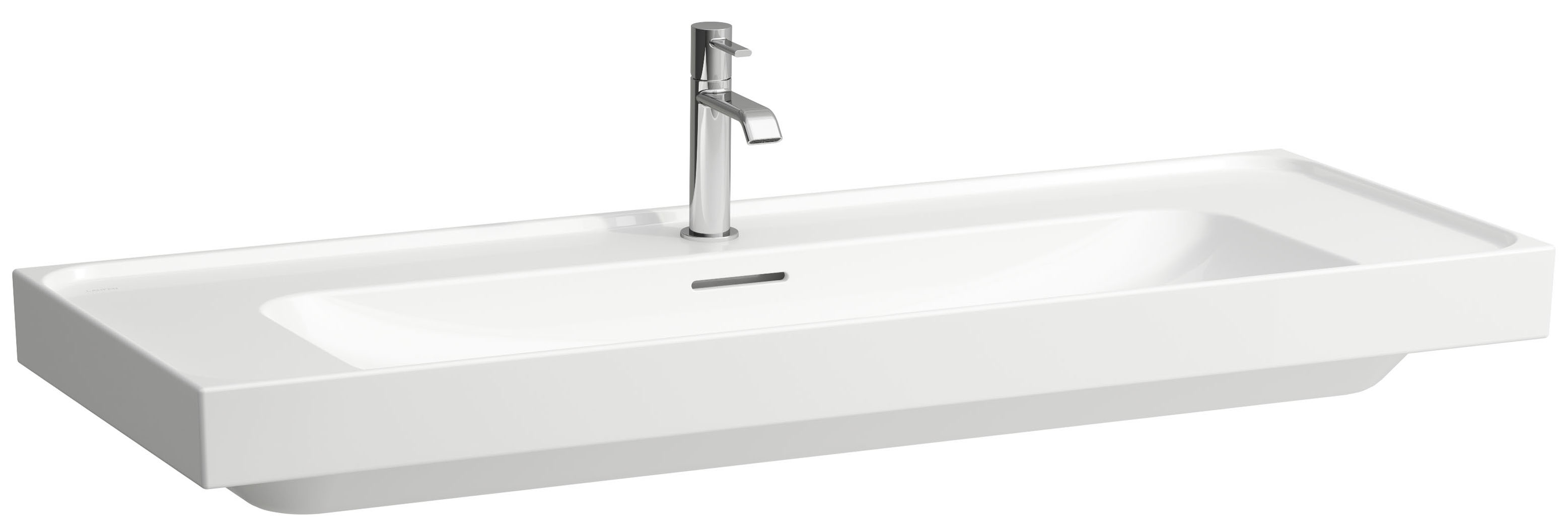 Laufen Meda lavabo 120x46 cm rectangular clásico-para mueble blanco mate H8141117571041