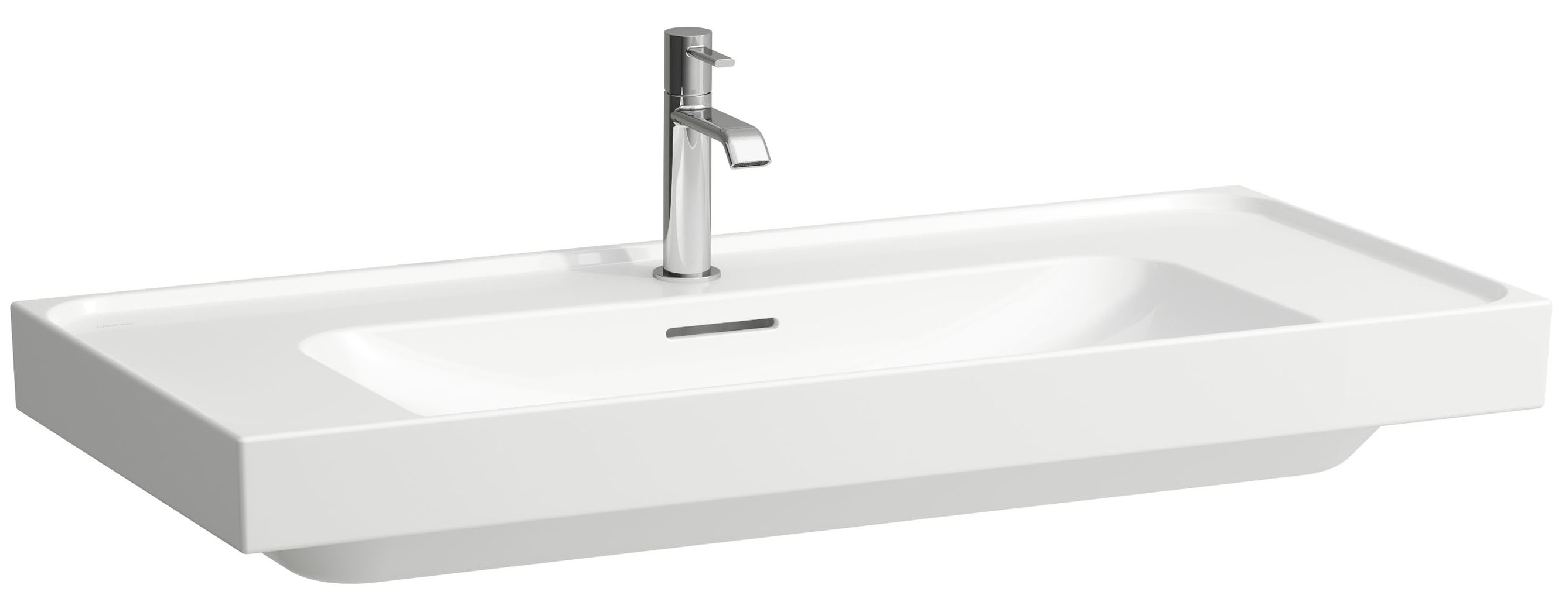 Laufen Meda lavabo 100x46 cm rectangular clásico blanco mate H8161197571091