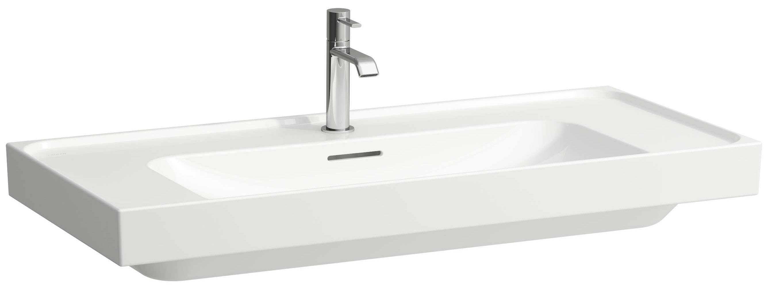 Laufen Meda lavabo 100x46 cm rectangular clásico blanco mate H8161197571041