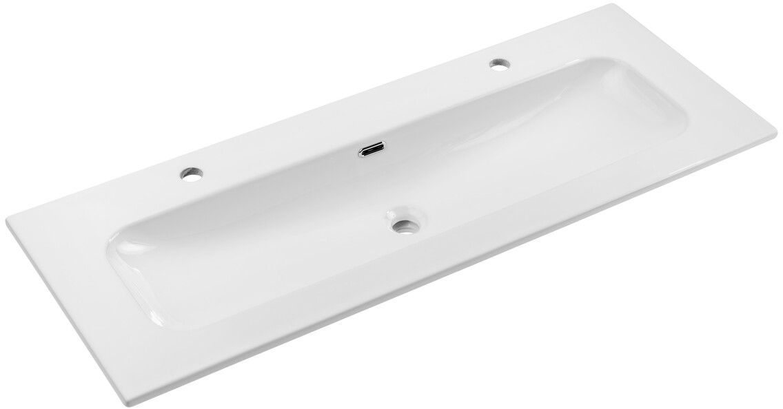 Comad Fly lavabo 121x46 cm rectangular para mueble blanco FLY 120 2TH DP ( E-8073-120-2TH )