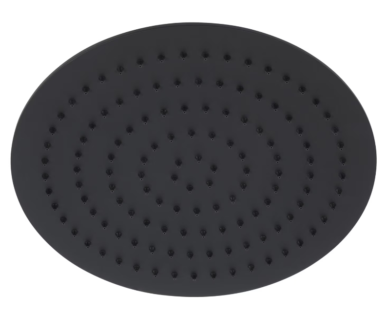 Kronenbach Supra 2.0 ducha con efecto lluvia 30x30 cm circular negro 153765001904SMN
