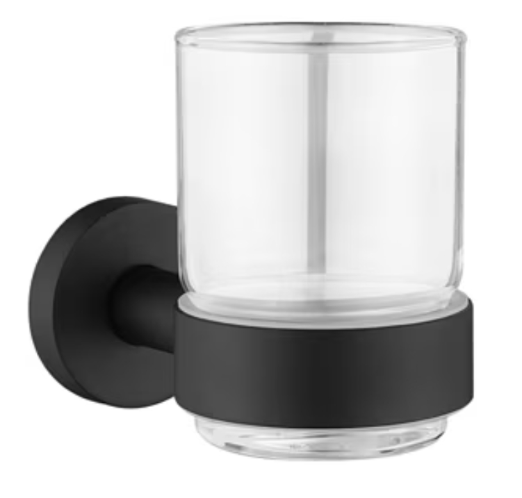 Kronenbach Lima 2.0 Black vaso para cepillos de dientes negro-transparente 29.200.055.0005