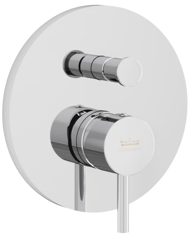 Kronenbach Lima 2.0 grifo de bañera y ducha empotrado cromo 100.2103CRKB