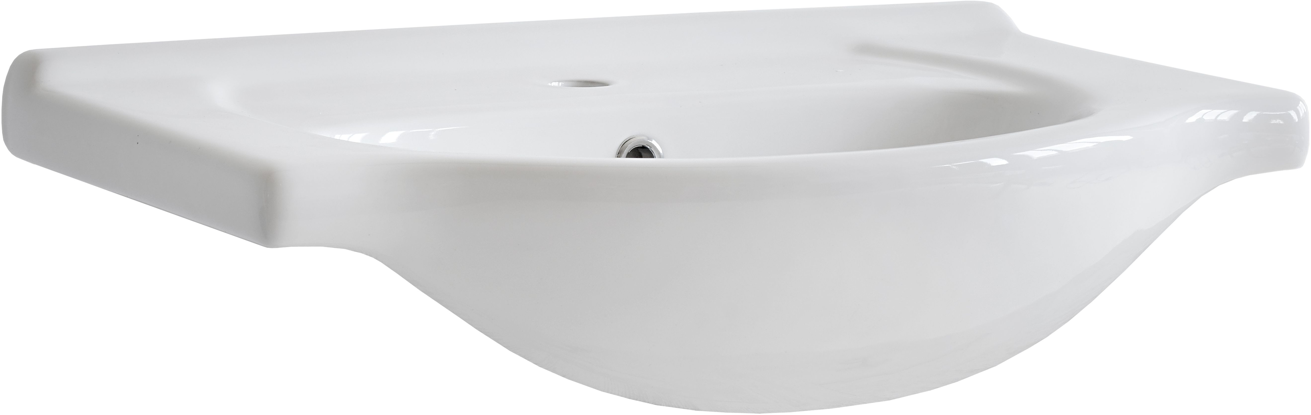 Comad Vintage lavabo 65x44 cm semicircular para mueble blanco UM- CFP 65 DP(YS27201-65)