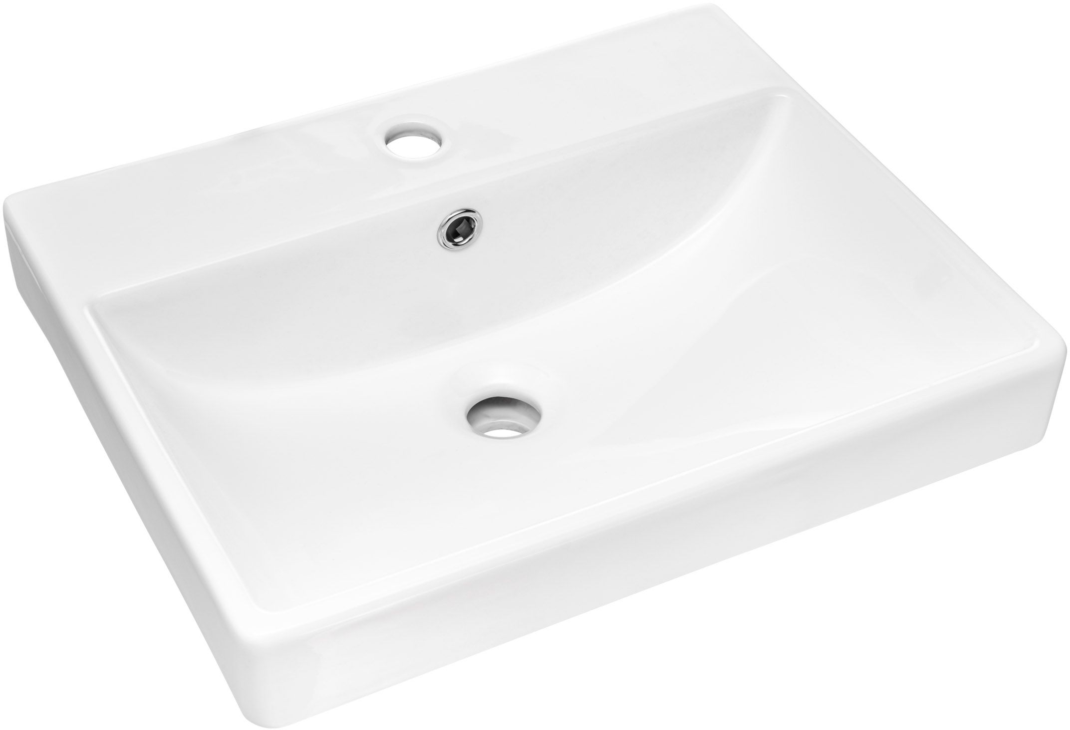 Comad Rita lavabo 50x40 cm rectangular para mueble blanco UN-RITA-GW-50