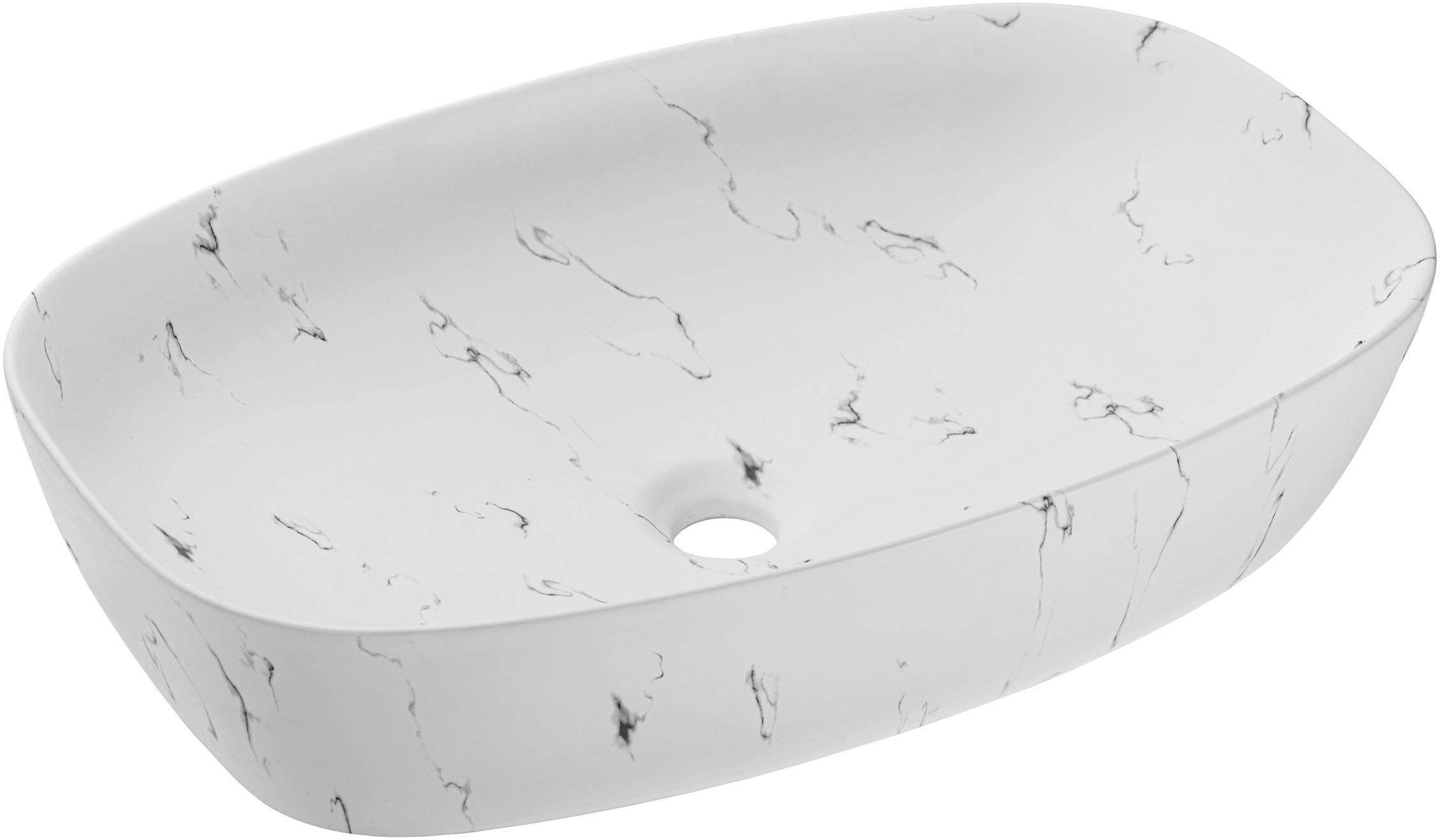 Comad Megi lavabo 60x38 cm oval sobre encimera blanco UN-MEGI-MW13