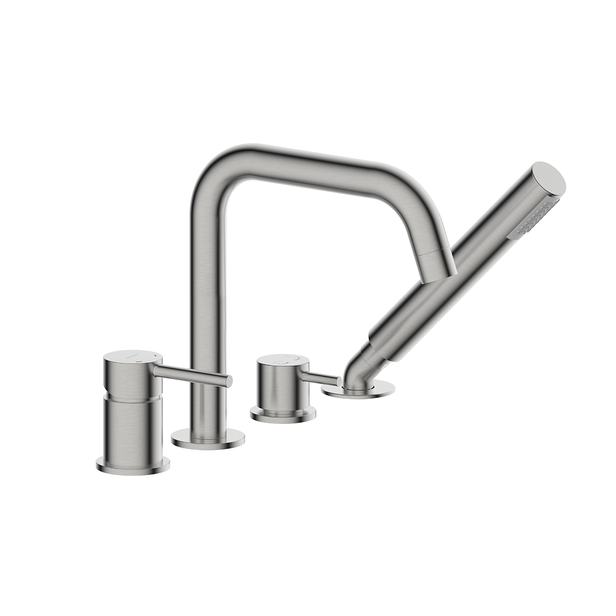 Oltens Molle grifo de bañera y ducha en bañera níquel 34200910