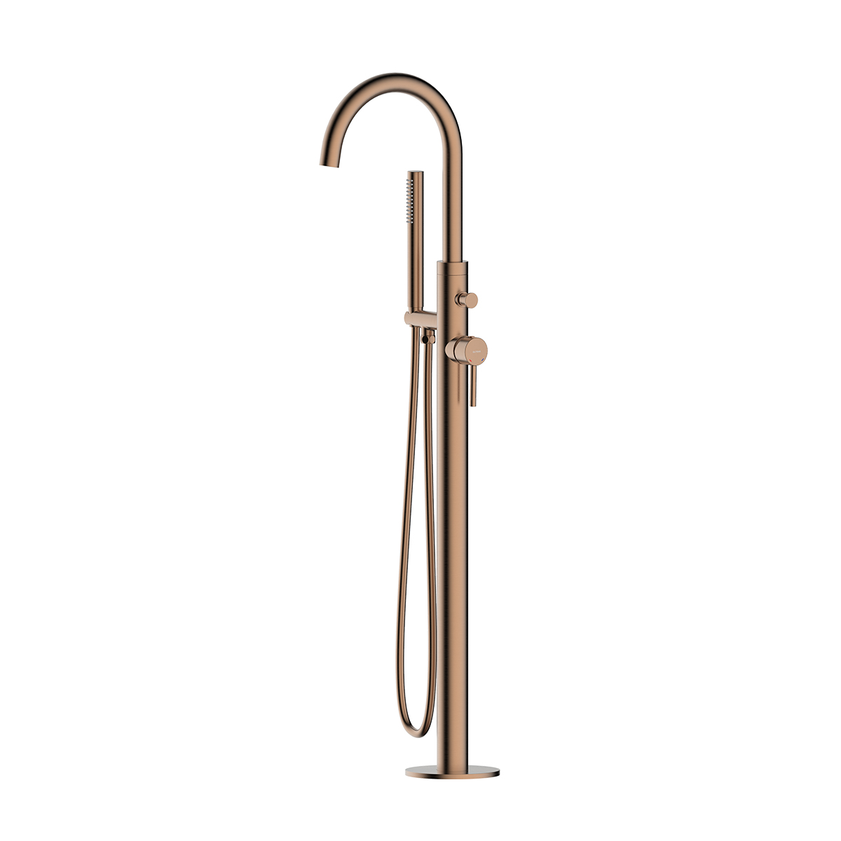 Oltens Molle grifo de bañera y ducha en suelo cobre cepillado 34300610
