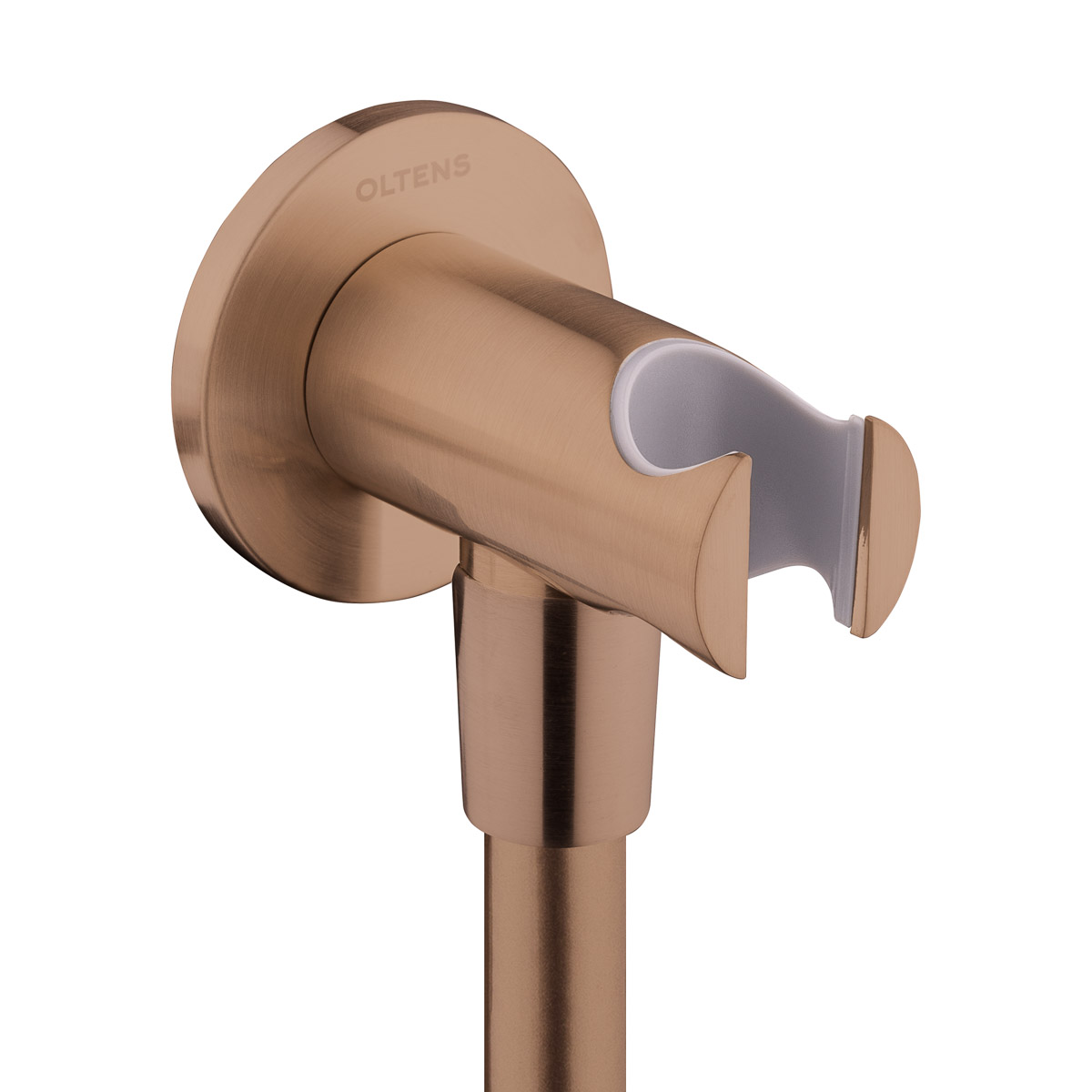 Oltens Hvita conector angular con soporte cobre cepillado 39304610