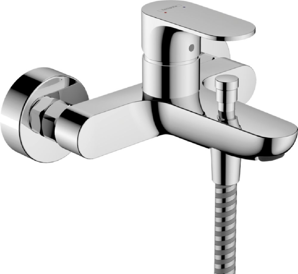 Hansgrohe Rebris S grifo de bañera y ducha a pared cromo 72443000