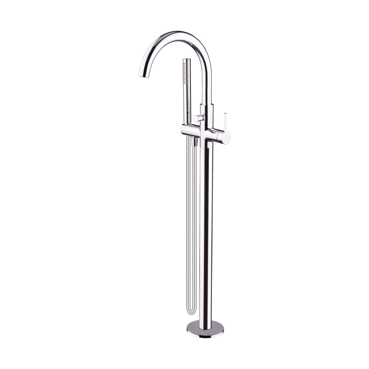 Oltens Rann grifo de bañera y ducha en suelo cromo 34304100