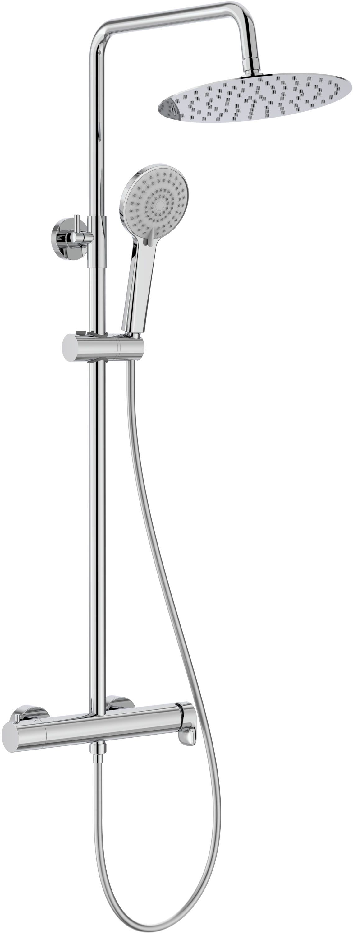 Roca Vega Plus conjunto de ducha a pared con rociador con efecto lluvia cromo A5A9A6EC00