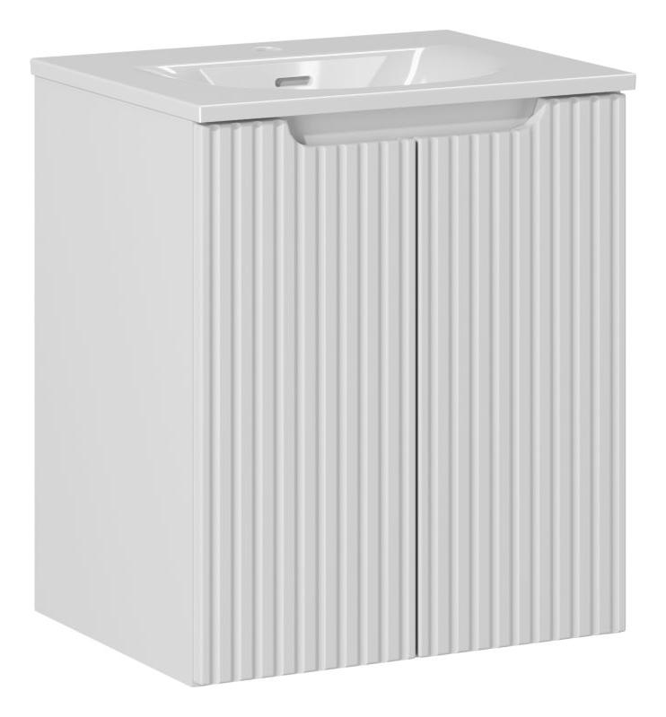 Conjunto armario Comad Nova White NOVA WHITE 82-50-2D, lavabo Comad Sky 3 SKY 3 50CM DP (E-8099-3-50)