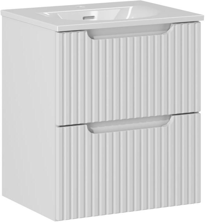 Conjunto armario Comad Nova White NOVA WHITE 82-50-2S, lavabo Comad Sky 3 SKY 3 50CM DP (E-8099-3-50)