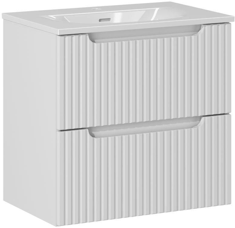Conjunto armario Comad Nova White NOVA WHITE 82-60-2S, lavabo Comad Sky 3 SKY 3 60CM DP (E-8099-3-60)