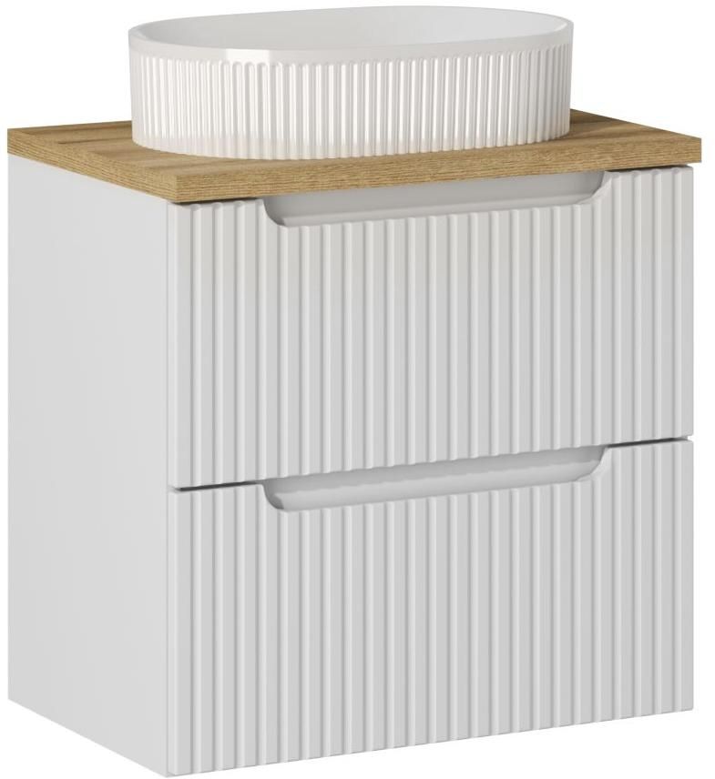 Conjunto armario Comad Nova White NOVA WHITE 82-60-2S, lavabo Comad Beyond BEYOND 5 WHITE ( E-6564 ), NOVA OAK A 89-60