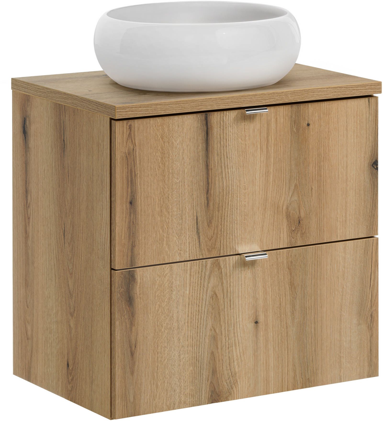 Conjunto armario Comad Nova Oak NOVA OAK A 82-60-2S, lavabo Comad Wiki UN-WIKI-SW, NOVA OAK A 89-60