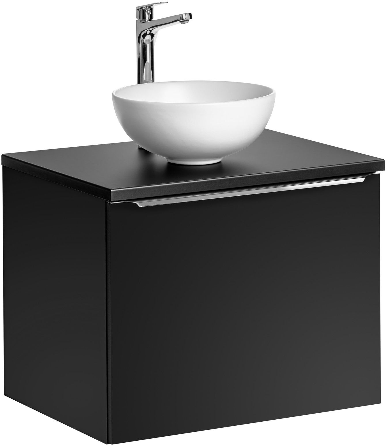 Conjunto armario Comad Santa Fe Black SANTA FE BLACK 82-60-B-2S, lavabo Comad Domi UN-DOMI-MW 78249MW, SANTA FE BLACK 89-60-B