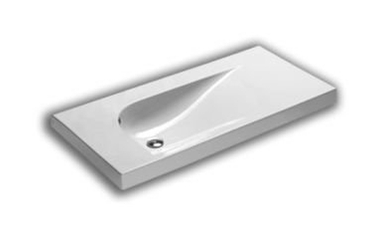 Hatria Grandangolo lavabo 150x50 cm rectangular clásico blanco 00YXF301