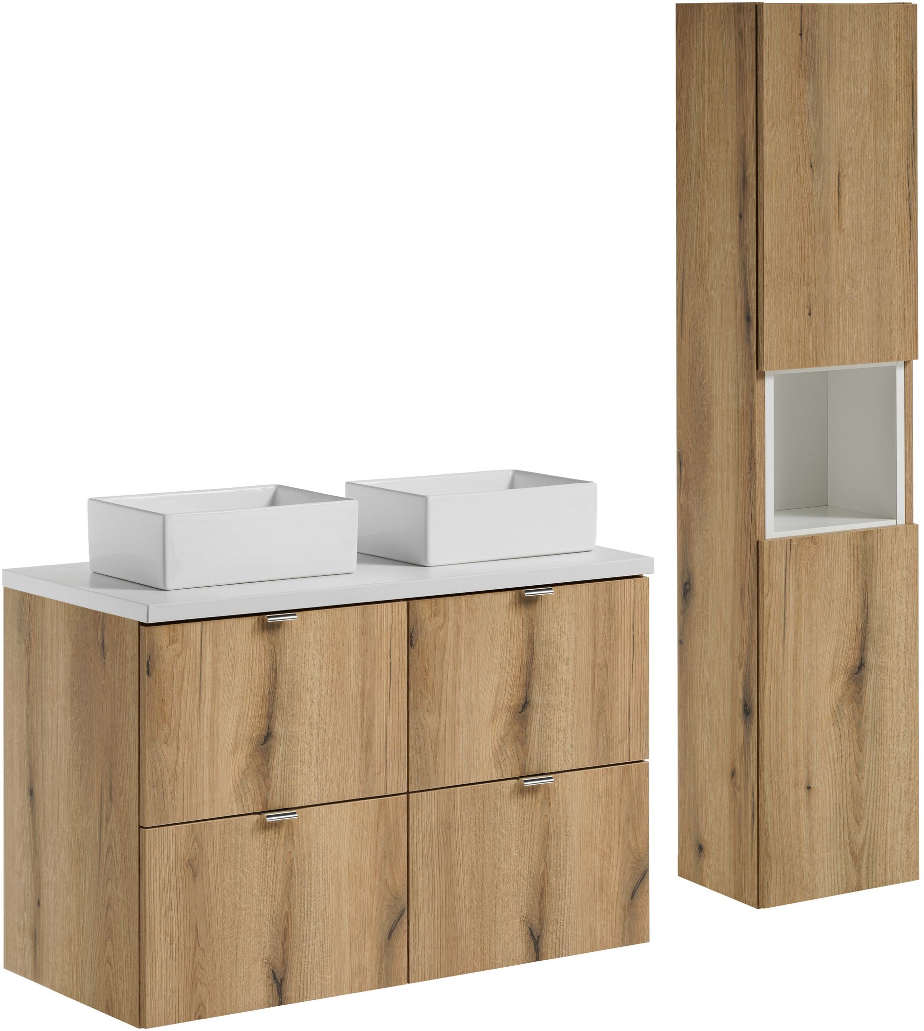 Conjunto armario Comad Nova Oak NOVA OAK A 82-50-2S, armario Comad Nova Oak NOVA OAK A 80-03-2D(W80-01A), NOVA WHITE 89-100, UN-GAJA35-SW 78570A(35), NOVA WHITE 83-27-Q