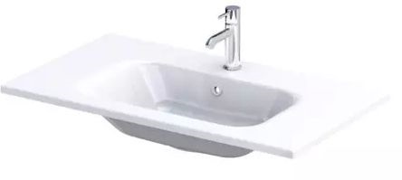 Oristo Are lavabo 81x46 cm rectangular para mueble blanco UME-AR-80-92