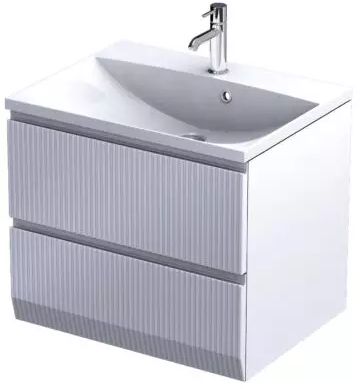 Oristo Brylant armario 59.6x45.5x50 cm suspendido, para lavabo blanco OR36-SD2S-60-2R