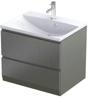 Oristo Brylant armario 59.6x45.5x50 cm suspendido, para lavabo OR36-SD2S-60-17R
