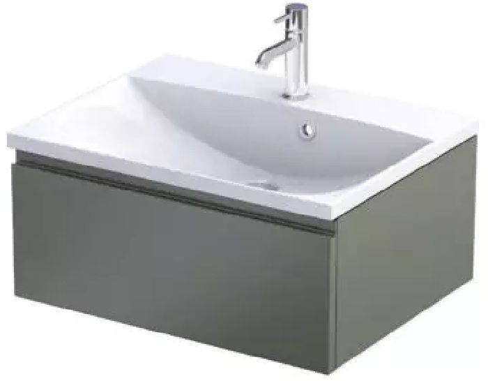 Oristo Brylant armario 59.6x45.5x25 cm suspendido, para lavabo verde OR36-SD1S-60-17