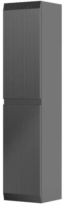 Oristo Brylant armario 35x32x160 cm suspendido, lateral negro OR36-SB2D-35-8R