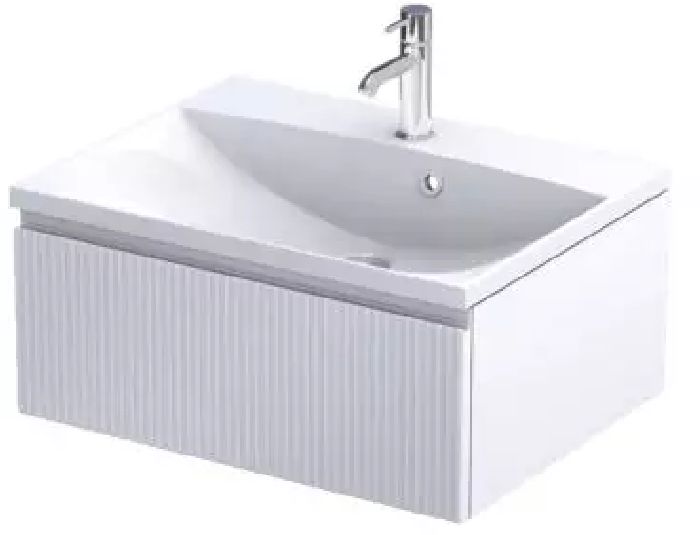 Oristo Brylant armario 59.6x45.5x25 cm suspendido, para lavabo blanco OR36-SD1S-60-2R