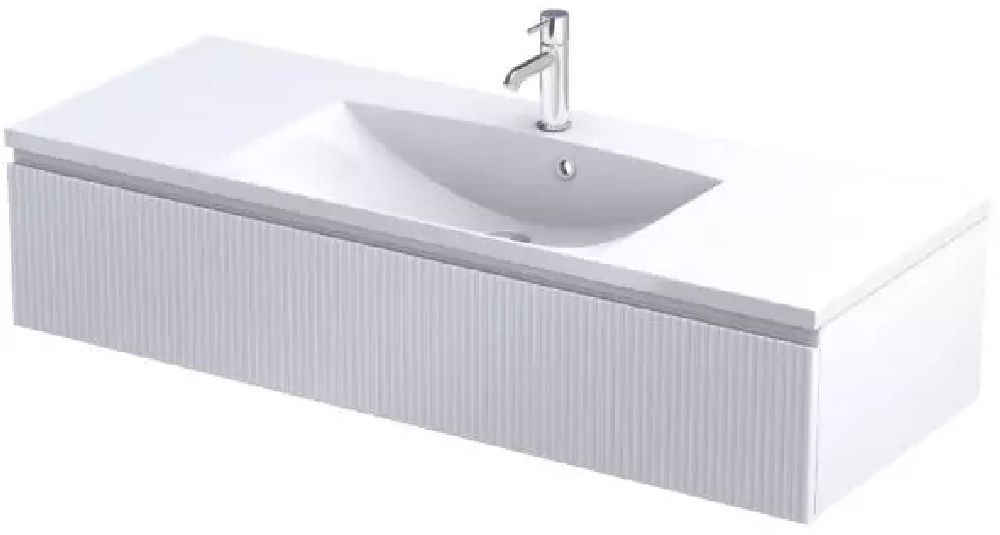Oristo Brylant armario 119.6x45.5x25 cm suspendido, para lavabo blanco OR36-SD1S-120-2R