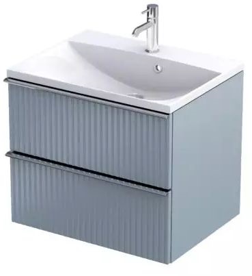 Oristo Etna armario 59.6x45.5x50 cm suspendido, para lavabo gris OR52-SD2S-60-16R