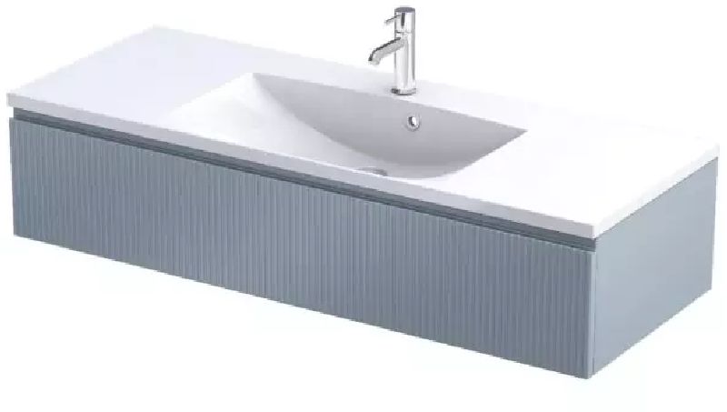 Oristo Brylant armario 119.6x45.5x25 cm suspendido, para lavabo azul OR36-SD1S-120-16R