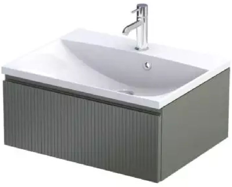 Oristo Brylant armario 59.6x45.5x25 cm suspendido, para lavabo verde OR36-SD1S-60-17R