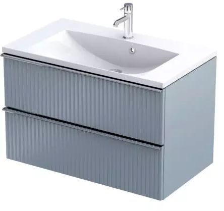 Oristo Etna armario 79.6x45.5x50 cm suspendido, para lavabo gris OR52-SD2S-80-16R