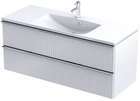 Oristo Etna armario 119.6x45.5x50 cm suspendido, para lavabo blanco OR52-SD2S-120-2R